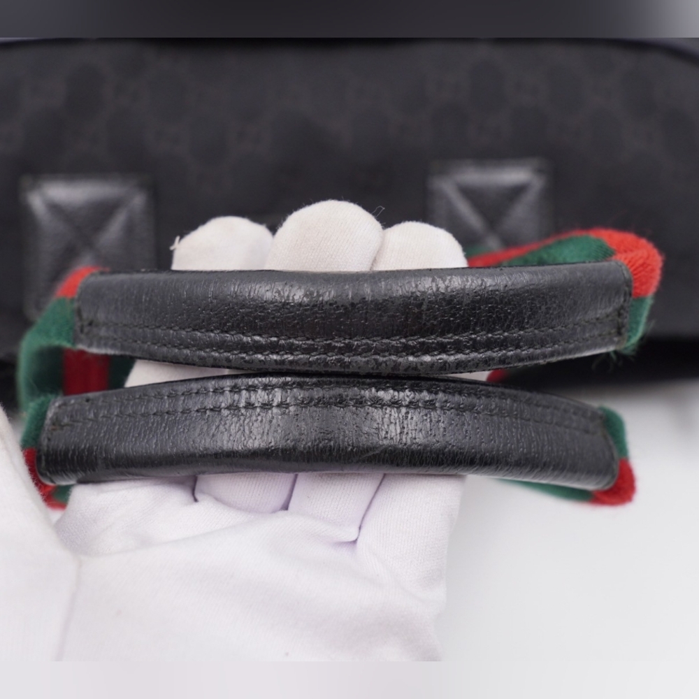 CB30 ❤️ GUCCI Monogram Web Diaper Tote - Picture 9 of 13